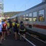 Des Cyclotouristes qui prennent le train !
