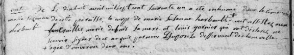 L'acte de décès au cœur de l'embrouille